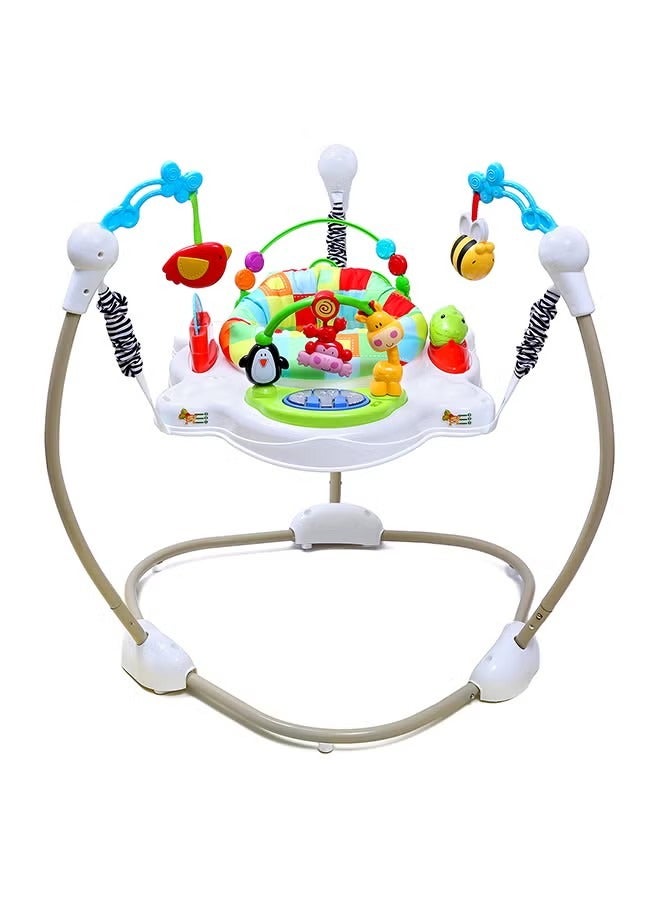 Baby Bouncer & Bouncy Toy with Removable Toys, Infant Activity Center with Music, Lights & Sounds - Image 2