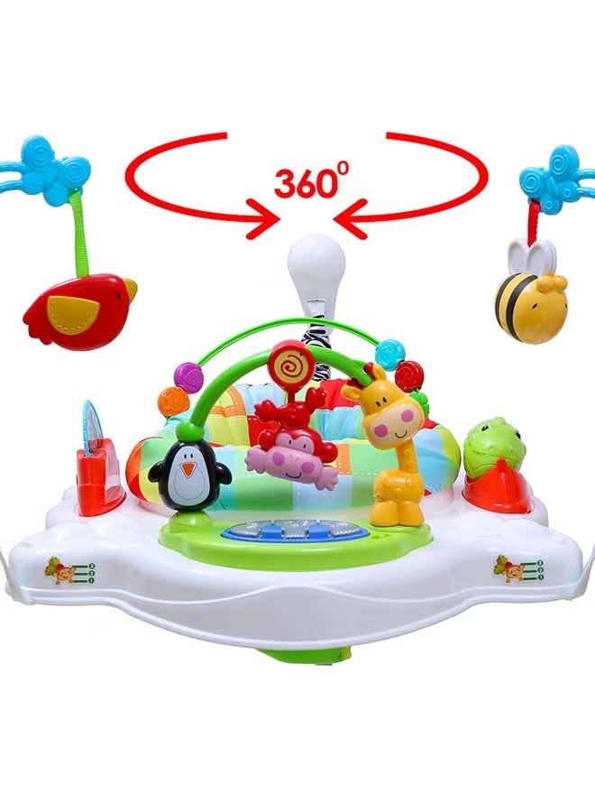 Baby Bouncer & Bouncy Toy with Removable Toys, Infant Activity Center with Music, Lights & Sounds - Image 4