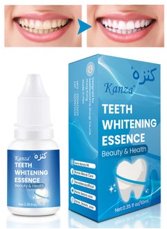 Kanza Teeth Whitening Essence Oral Hygiene Cleaning Serum White Teeth Oral Hygiene Tooth Whitening Removes Plaque & Stains Tooth Bleaching Oral Cleanser for Men and Women 10ml  - Image 1