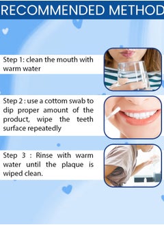 Kanza Teeth Whitening Essence Oral Hygiene Cleaning Serum White Teeth Oral Hygiene Tooth Whitening Removes Plaque & Stains Tooth Bleaching Oral Cleanser for Men and Women 10ml  - Image 3