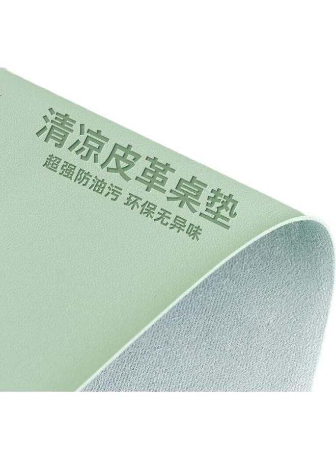 Diyi Workshop Dwiray Large Mouse Pad Simple Fresh Notebook Computer Waterproof Dirty-Resistant Leather Office Desk Pad Dining Table Male Female Mouse Pad 800*400 Large Thick - Image 2