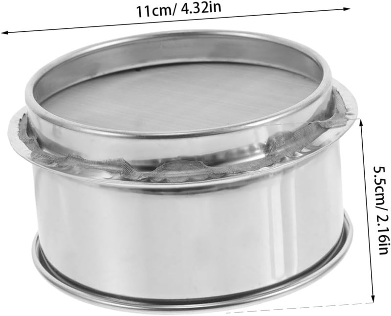 DIYEAH Fine Mesh Stainless Steel Round Sieve Strainer for Ceramic Slurry and Glaze Filtration Ergonomic Design for Efficient Filtering Pottery Applications - Image 2