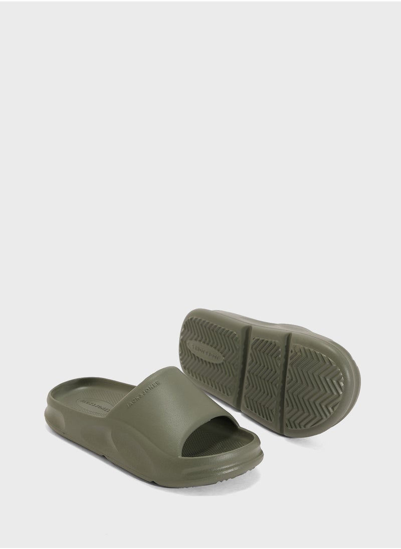 Jack & Jones Junior Kids Moulded Sliders  - Image 3