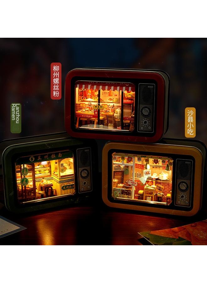 Bluejw DIY Cabin Handmade Tinplate Box Childhood Memory Model Three-dimensional Architecture Creative Birthday Gift - Image 2