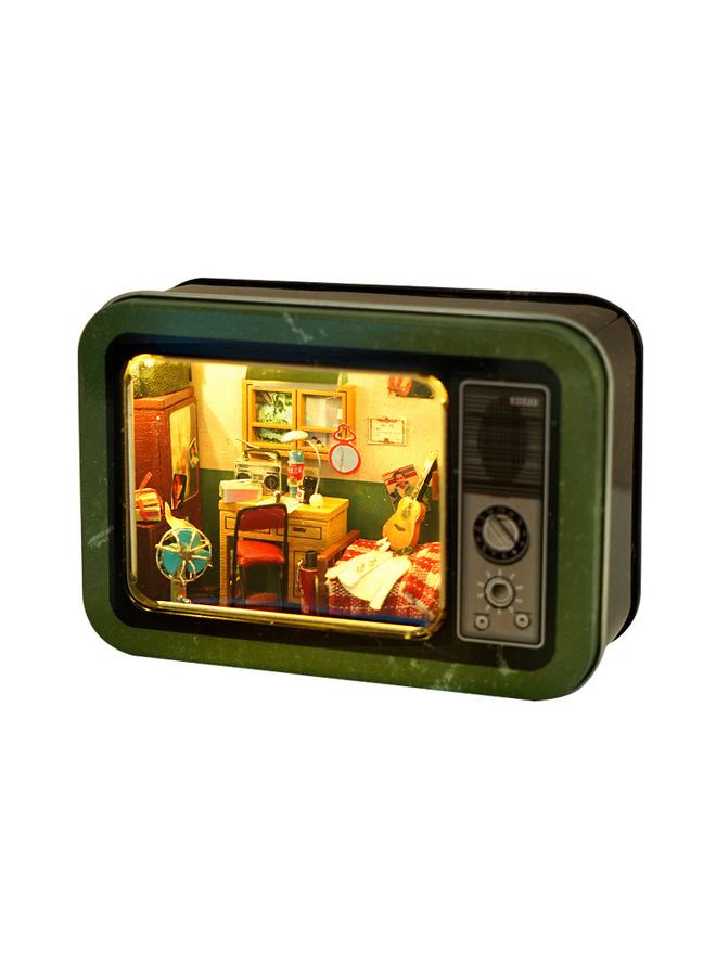 Bluejw DIY Cabin Handmade Tinplate Box Childhood Memory Model Three-dimensional Architecture Creative Birthday Gift - Image 1