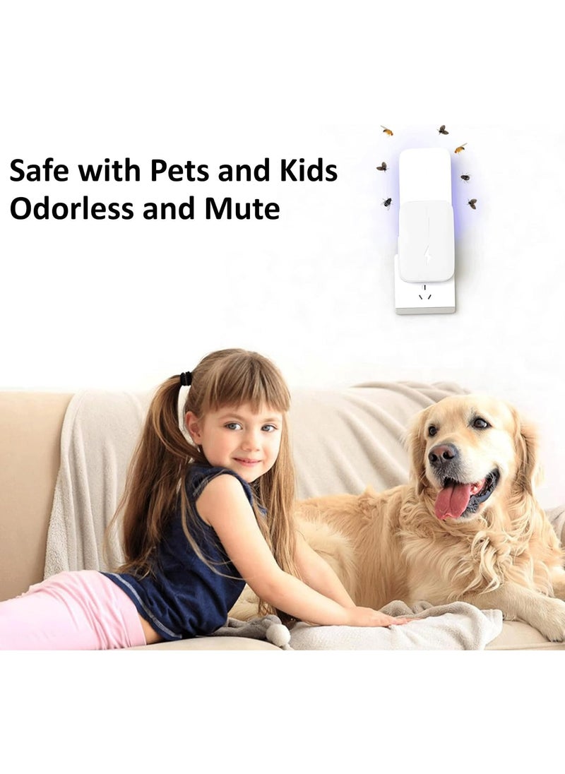 CMGTYYD - Gnat Traps for House Indoors, Plug-in Fly Insect Trap, Killer for Mosquitos, Fruit Flies - Non-Zapper Traps for Inside Your Home - Catch Insects Indoors with Bug Light (2 Device + 10 Refills) - Image 1