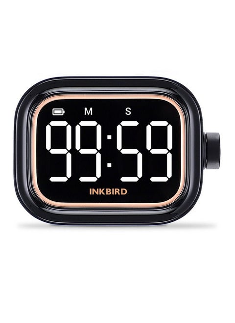 INKBIRD IDT -02 مؤقت رقمي العد التنازلي/العد التنازلي مع إضاءة خلفية كبيرة LED تشغيل بزر واحد بطارية قابلة للشحن USB وضع ECO مؤقت محمول لدراسة اليوغا الطبخ