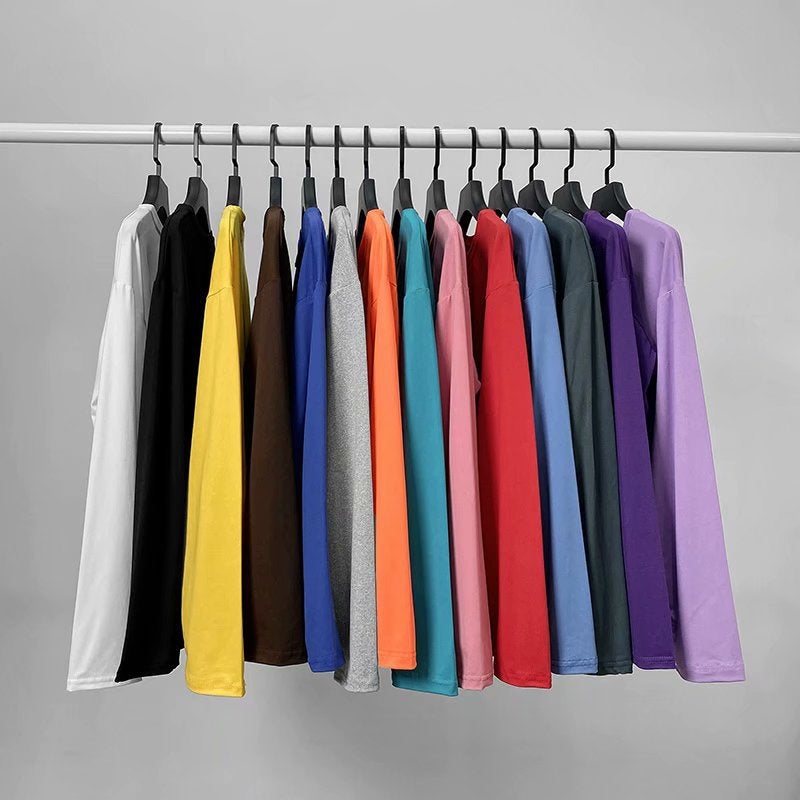 Multi-color Base Shirt Basic Long-sleeved T-shirt Men's and Women's 2021 Spring and Autumn Thin Top Solid Color Round Neck Simple T-shirt - Image 2