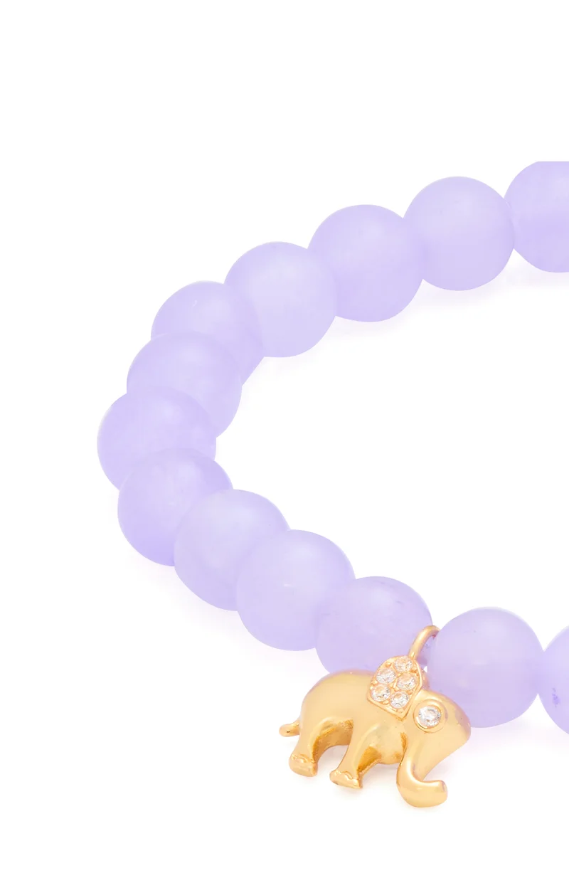 Kate Spade Rainbow Joy Elephant Charm Stretch Bracelet