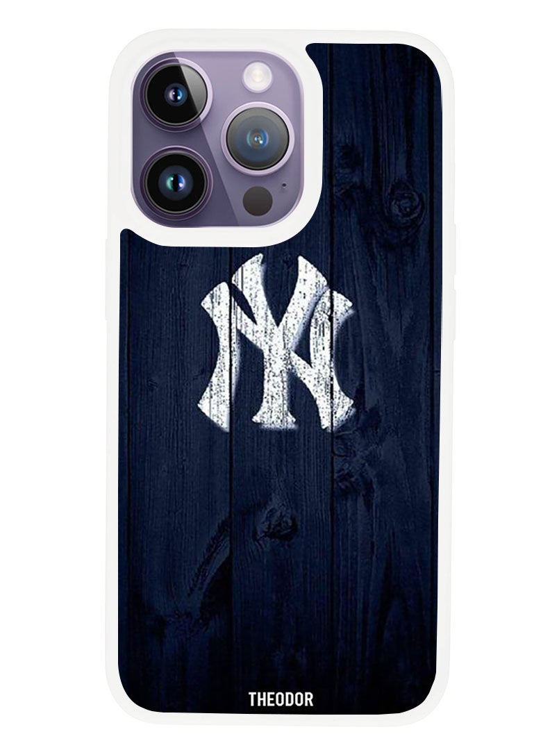 Theodor Protective Case Anti Scratch Shock Proof Cover For APPLE IPHONE 14 PRO MAX NY (White Bumper) - Image 1