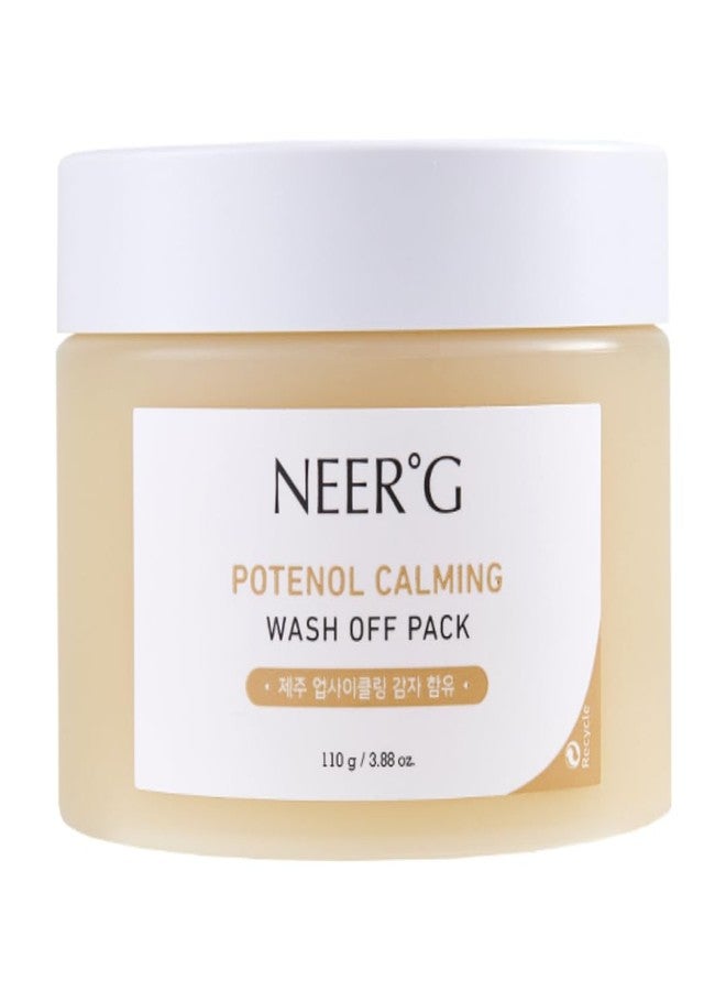NEERG NEER°G Potenol Calming Wash Off Pack 3.88oz (110g) Soothes Sensitive Skin, Calm with Panthenol - Image 1