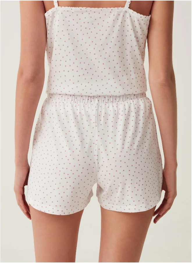 او في اس Ovs Short Polka Dot Pyjamas In Cotton
