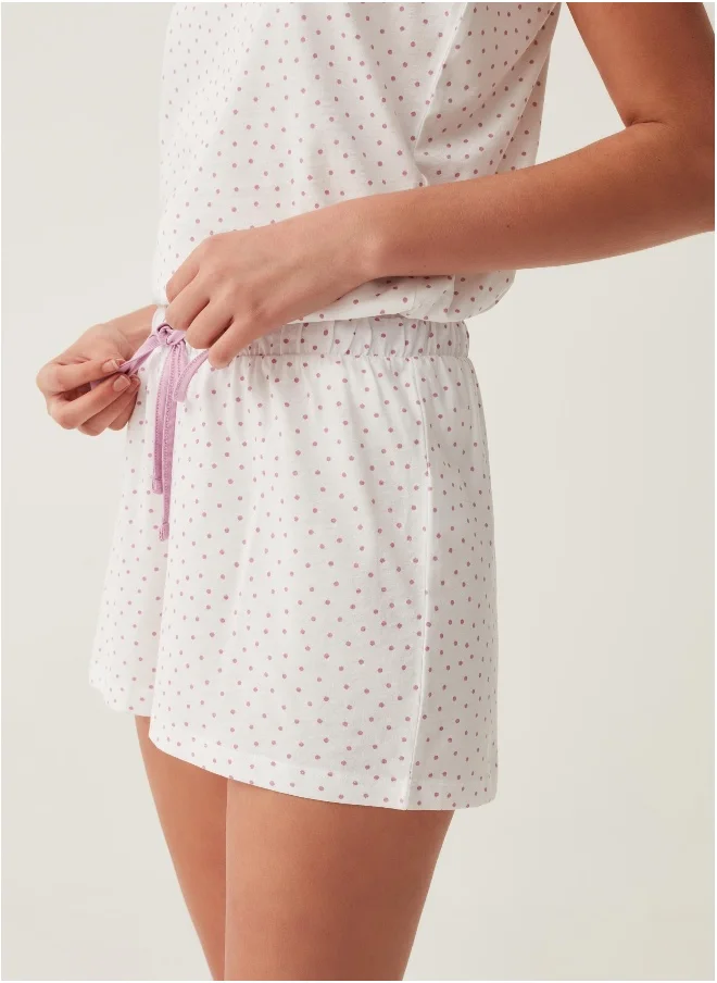او في اس Ovs Short Polka Dot Pyjamas In Cotton