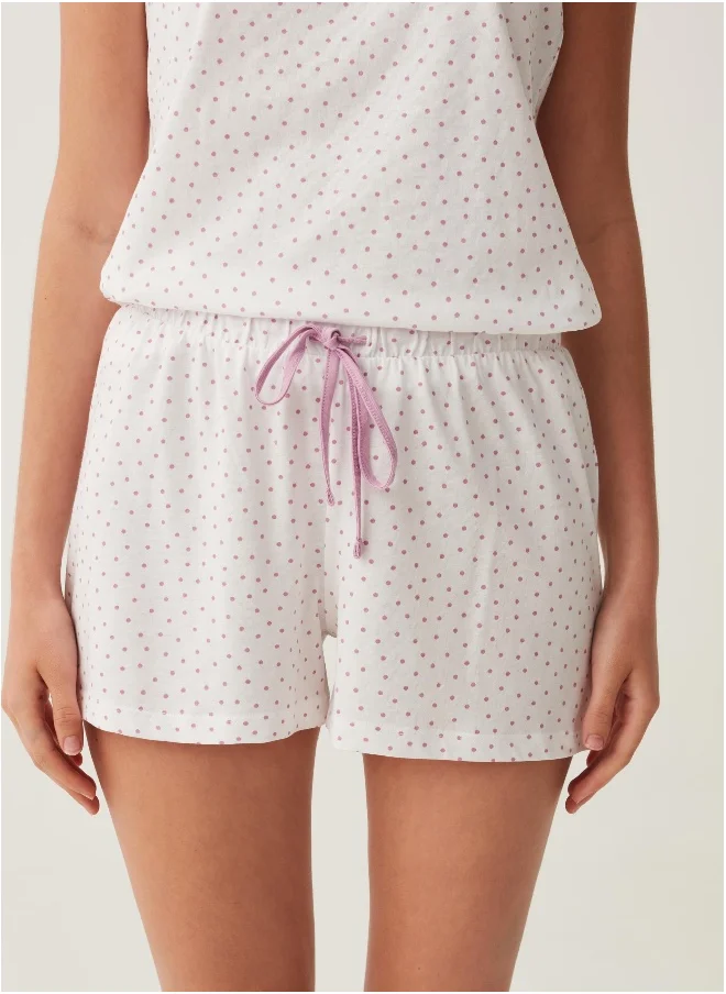 او في اس Ovs Short Polka Dot Pyjamas In Cotton