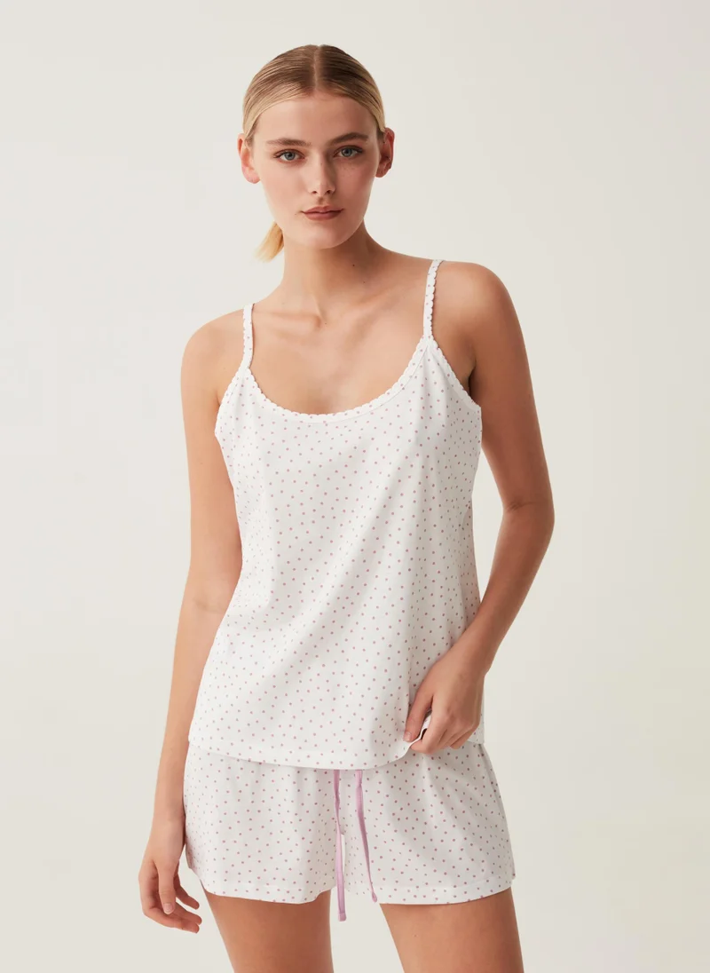 Ovs Ovs Short Polka Dot Pyjamas In Cotton