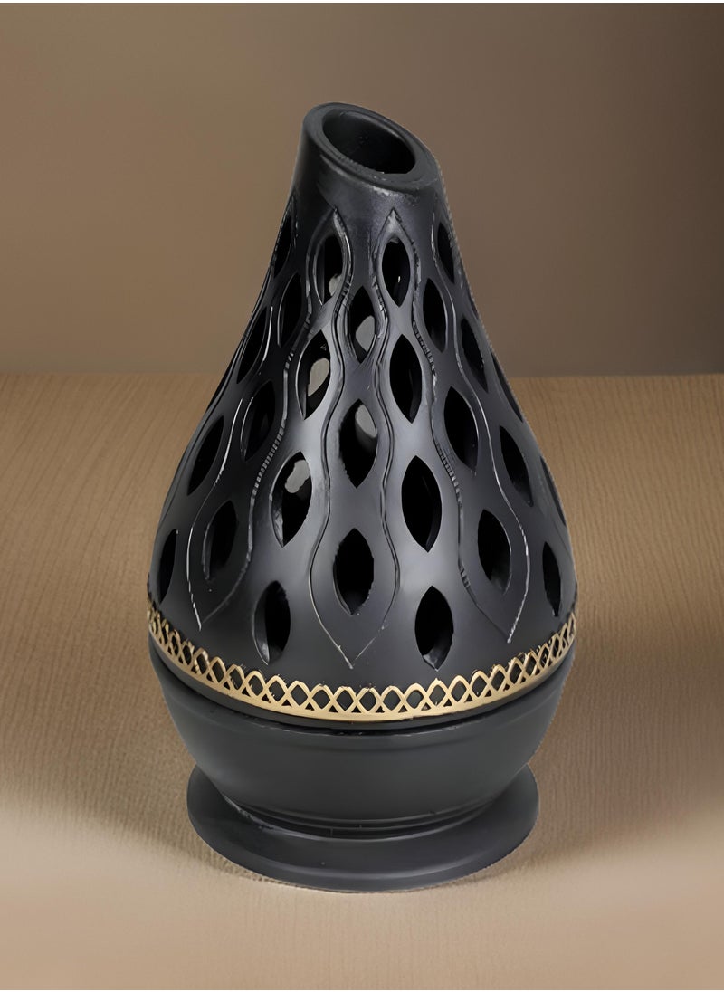 Bakhoor BoSidin Elegant Arabian Style Resin Incense Burner, Bakhoor Oud Holder with Metal Tray Censer for Yoga, Aromatherapy, Bedroom, Home & Office  - Image 4