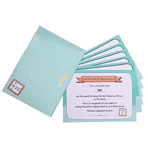 Oye Happy - Thank You Cards with Messages and Certificate - 6 Greeting Cards for Husband/Wife/Friends/Parents to Gift on Birthday or Any Occasion - Image 1