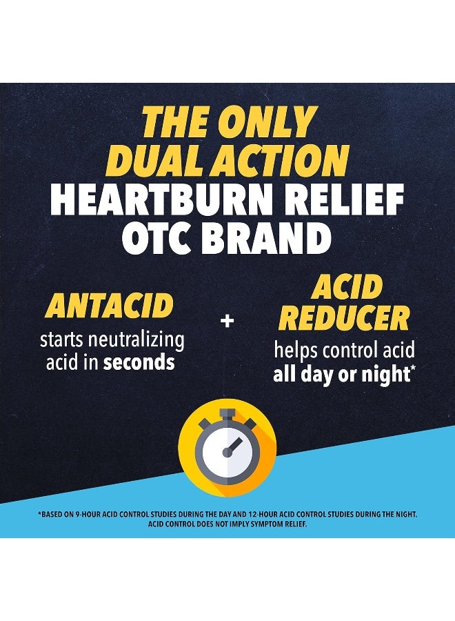 Pepcid Complete Acid Reducer + Antacid Chewable Tablets, Heartburn Relief, Mint, 50 ct - Image 3