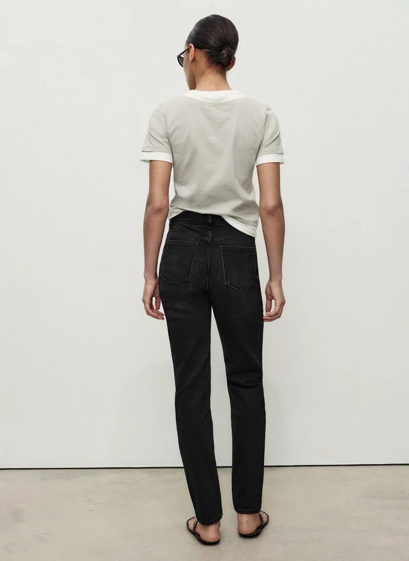 مانجو Newmom comfort high-rise jeans