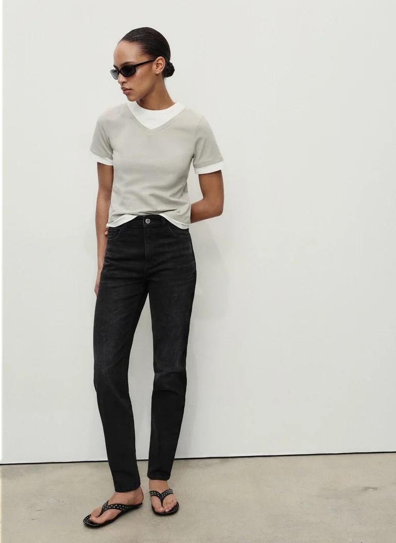 مانجو Newmom comfort high-rise jeans