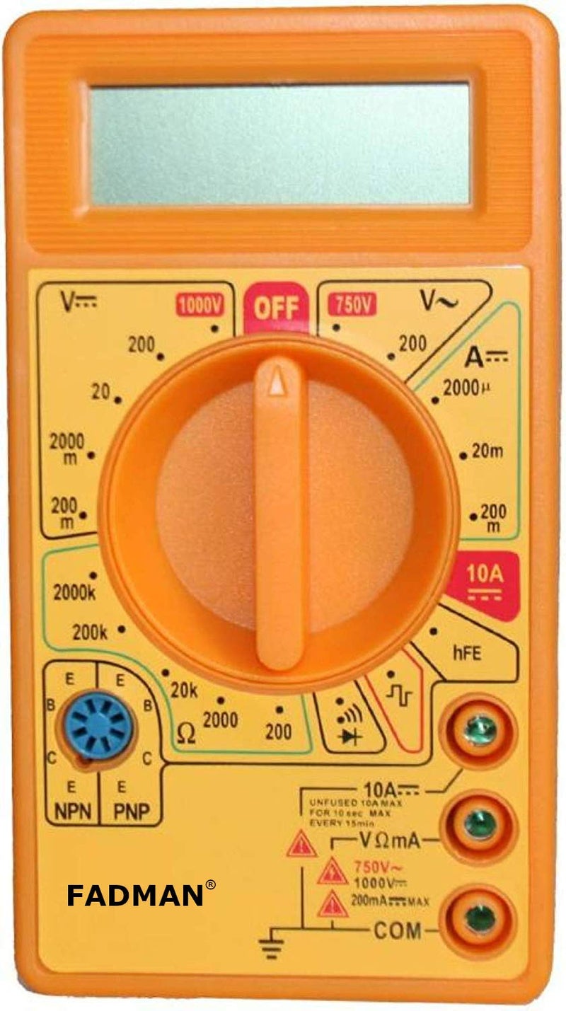 Fadman FADMAN FD1 DIGITAL MULTIMETER YELLOW  - Image 1