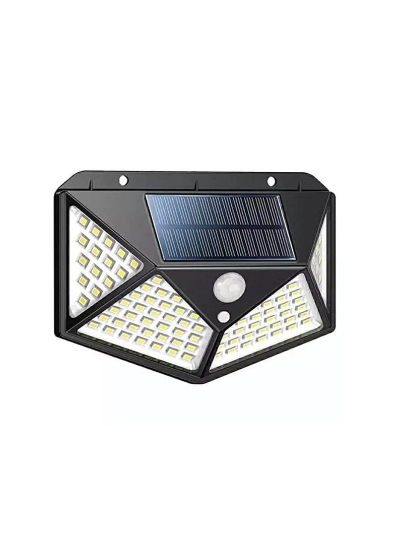 توبيز ضوء شمسي 100 LED مستشعر حركة 4 ضوء ساطع جانبي مع وضع خافت - مصباح أمان للممرات المنزلية في الهواء الطلق - Image 1