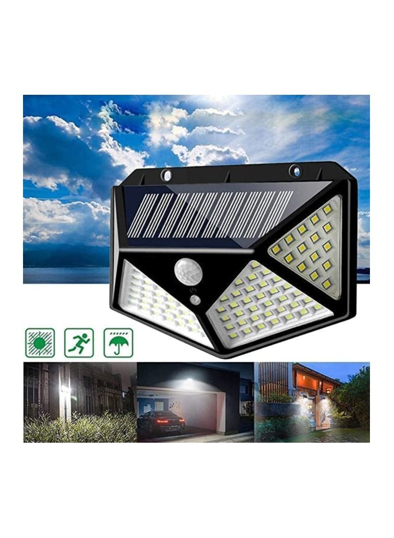 توبيز ضوء شمسي 100 LED مستشعر حركة 4 ضوء ساطع جانبي مع وضع خافت - مصباح أمان للممرات المنزلية في الهواء الطلق - Image 3
