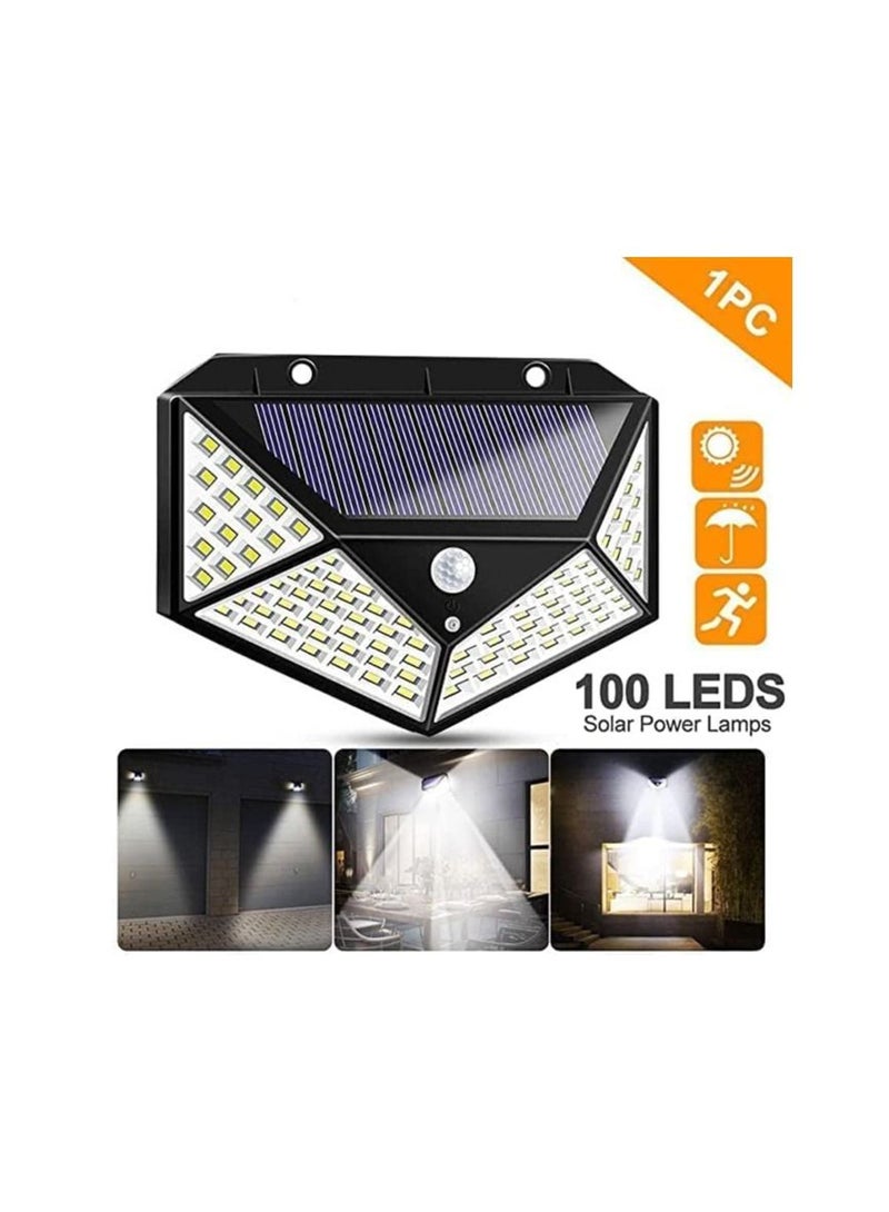 توبيز ضوء شمسي 100 LED مستشعر حركة 4 ضوء ساطع جانبي مع وضع خافت - مصباح أمان للممرات المنزلية في الهواء الطلق - Image 2