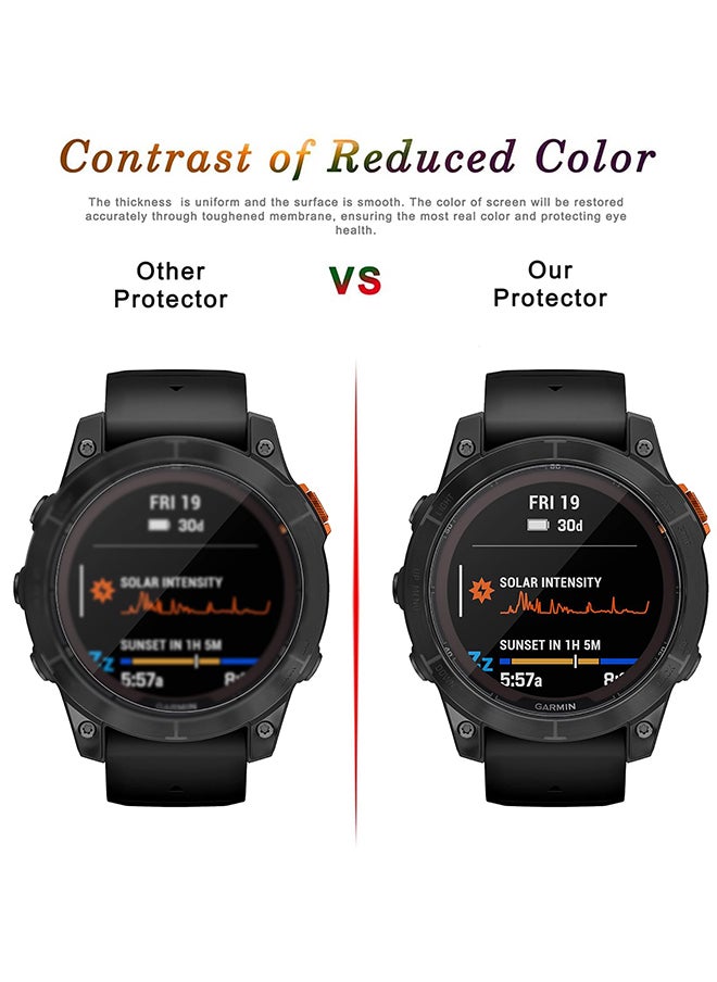 O Ozone [3 Pack] Screen Protector for Garmin Epix Pro Gen 2 47mm/Fenix 7 Pro 47mm, Electro-Full Cover Protector Film Anti-scratch 9H Hardness  - Image 5