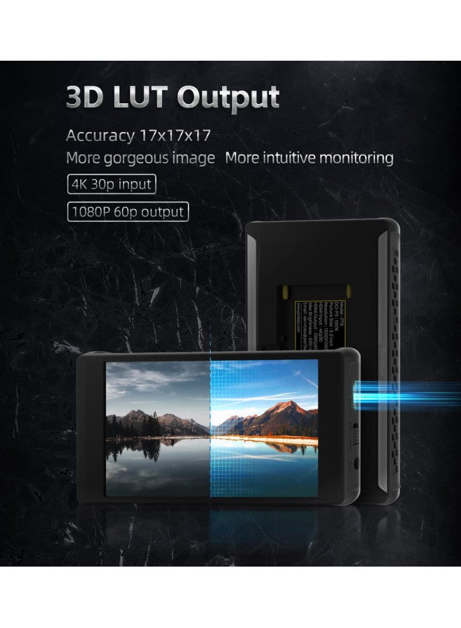 PortKeys Portkeys PT6 Monitor 5.2 inch 3D LUT 4K HDMI Touch Screen 1920 * 1080 Live Streaming Monitor HDMI DSLR Camera Field Monitor with Peaking Frame, Wireframe Protection, Image Crop Function - Image 4