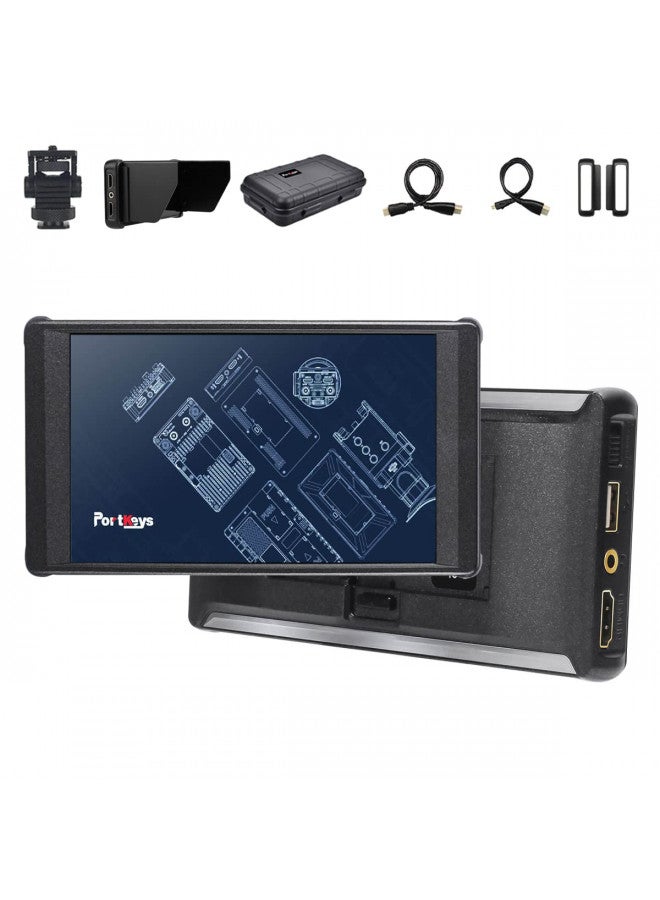 PortKeys Portkeys PT6 Monitor 5.2 inch 3D LUT 4K HDMI Touch Screen 1920 * 1080 Live Streaming Monitor HDMI DSLR Camera Field Monitor with Peaking Frame, Wireframe Protection, Image Crop Function - Image 2