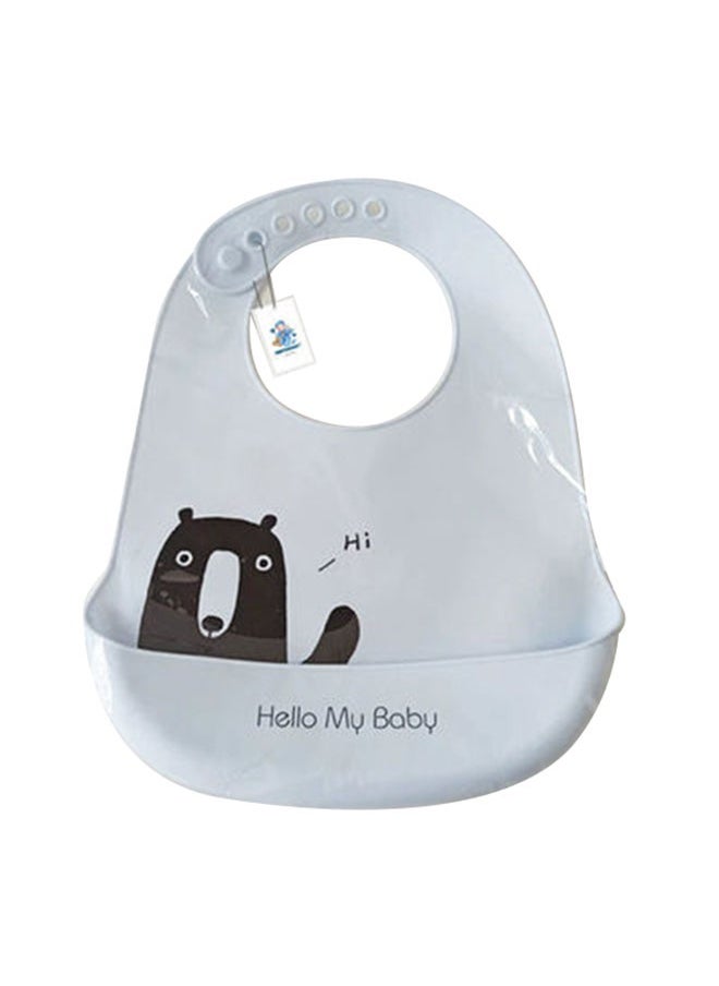 Waterproof Baby Silicone Bib With Pocket