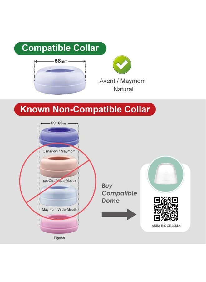 Maymom Maymom Dome Caps Compatible With Avent Bottles or Glass Bottles Not for Avent Classic Dome - Image 3