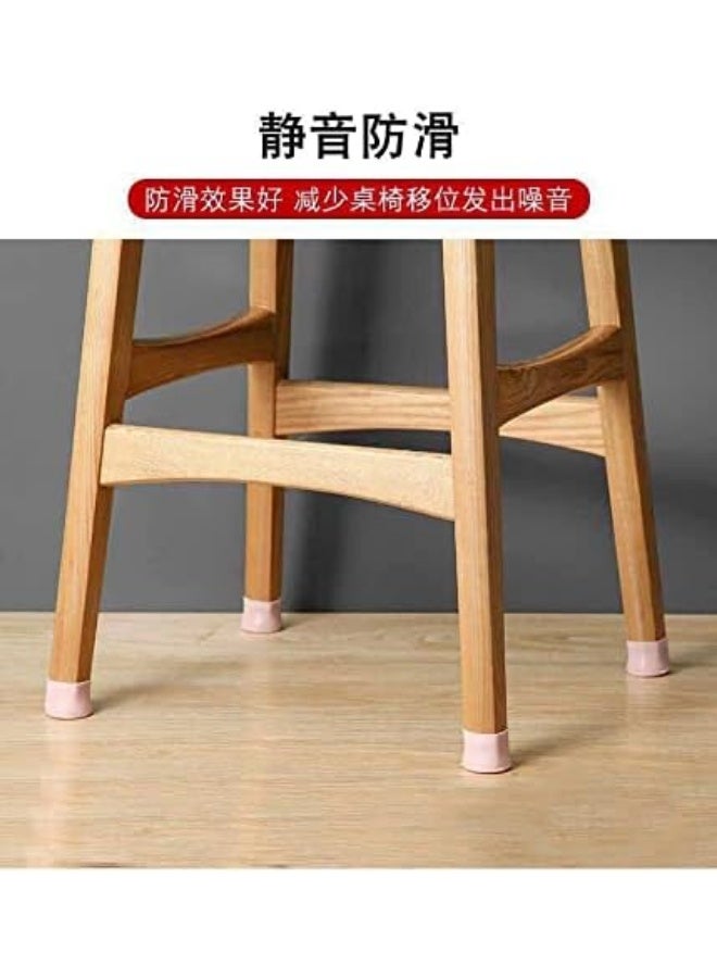 واقيات أرجل الكراسي المصنوعة من السيليكون، وسادات حماية الأثاث المضادة للانزلاق لأرجل الأرائك والكراسي والطاولات - جوارب سيليكون بلاستيكية لحماية أرجل الأثاث والأرضيات الخشبية الصلبة (8 قطع) - Image 5