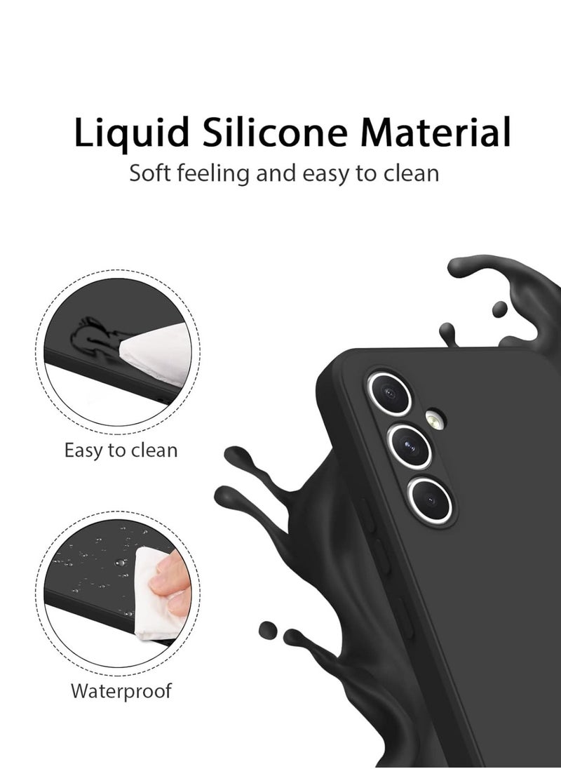Techie Stylish TPU Silicone Back Cover Case for Samsung Galaxy A15 – Slim Fit Design, Smooth and Soft – Black  - Image 3