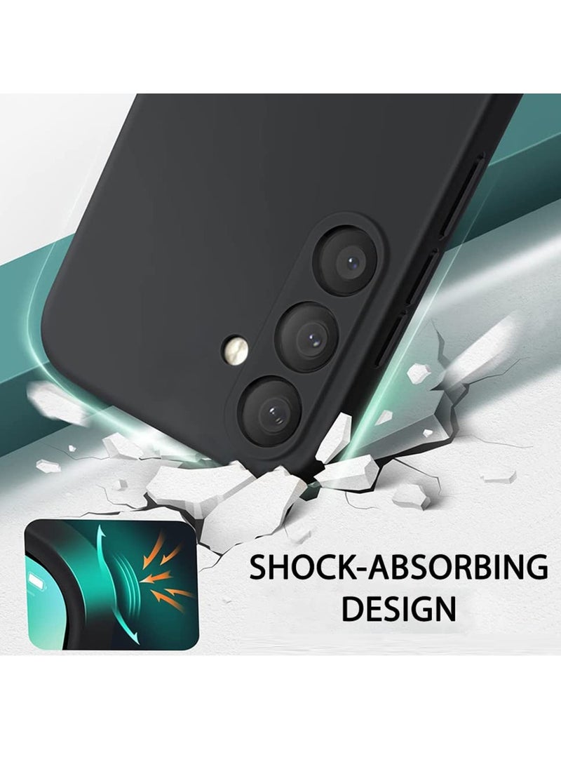 Techie Stylish TPU Silicone Back Cover Case for Samsung Galaxy A15 – Slim Fit Design, Smooth and Soft – Black  - Image 4