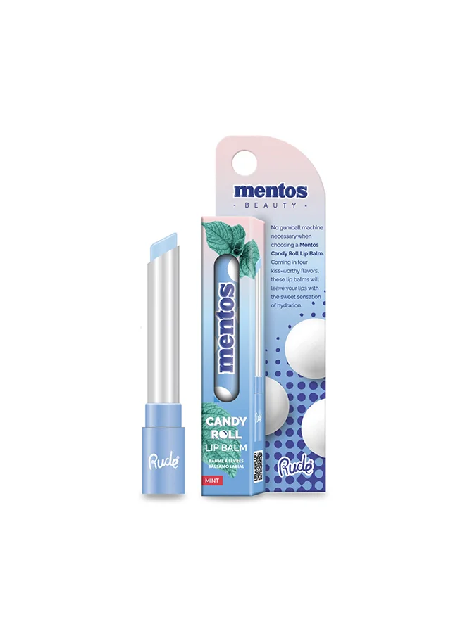 Rude Mentos Candy Roll Lip Balm - Mint