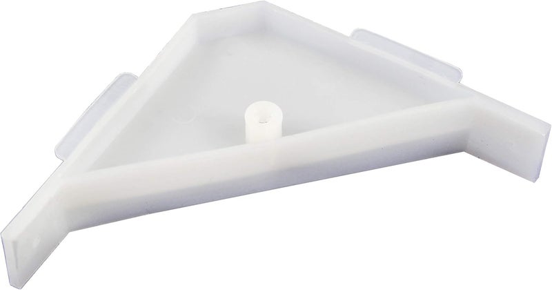 BERTA (40 Pieces) 90 Degree Cabinet Triangle Bracket, Plastic White Corner Support Braces - Image 1