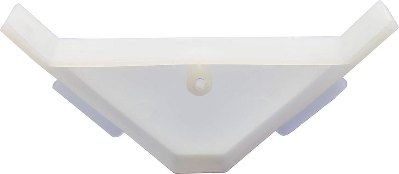BERTA (40 Pieces) 90 Degree Cabinet Triangle Bracket, Plastic White Corner Support Braces - Image 3