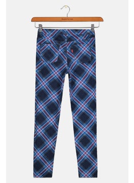 Levi's Kids Boys Plaid Pattern Pants, Navy Combo  - Image 2