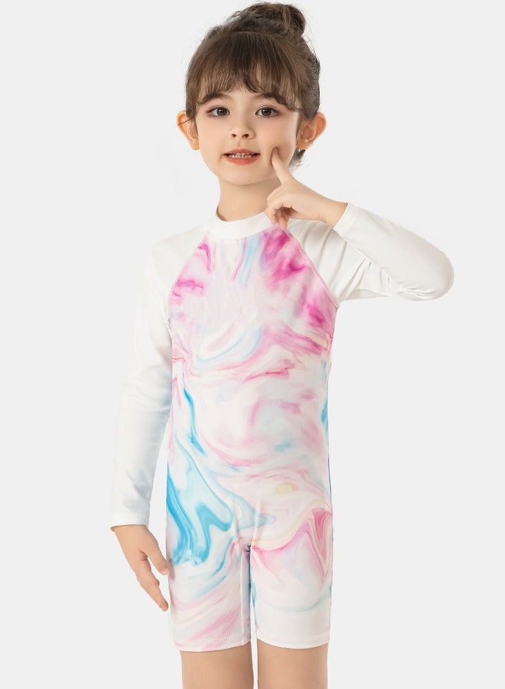 Swimming Wear With Swim Cap Suit for Toddler/Junior/Youth Aged 7 Years For  Girls one piece，No formaldehyde, bleach, and fluorescent agen - Image 5