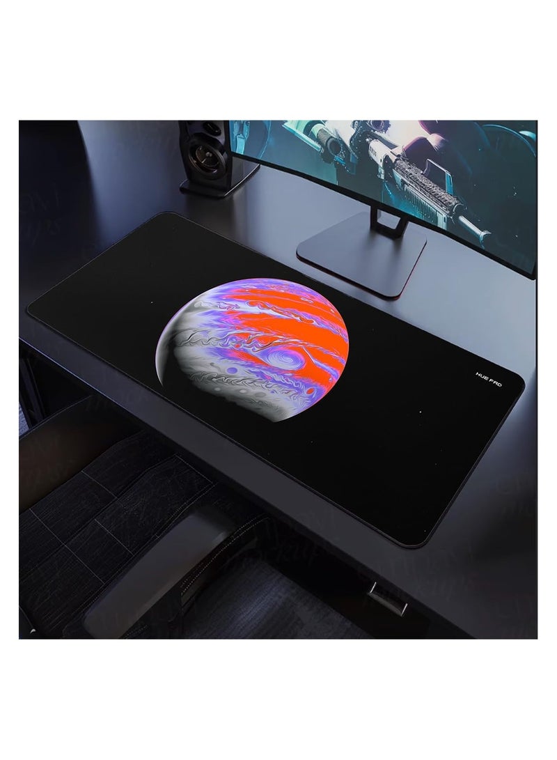 HUE PAD HUEPAD GALAXY SERIES Premium Mousepad HYDRAGLIDE Fabric Gaming Mousepad XL Desk Pad or Desk Mat with Carry Case Tube JUPITER 1 UV X-Large  - Image 5