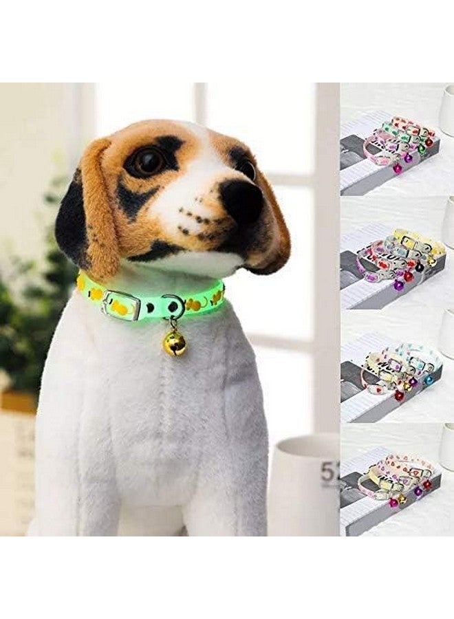 طوق قطط عاكس من الراديوم مع مشبك أمان قابل للتعديل وأجراس للجراء/القطط الصغيرة | حزام طوق قطط من الراديوم (قد يختلف اللون) - عبوة من قطعة واحدة - Image 1