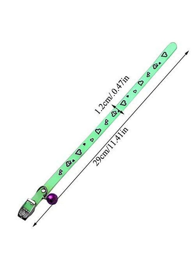طوق قطط عاكس من الراديوم مع مشبك أمان قابل للتعديل وأجراس للجراء/القطط الصغيرة | حزام طوق قطط من الراديوم (قد يختلف اللون) - عبوة من قطعة واحدة - Image 4