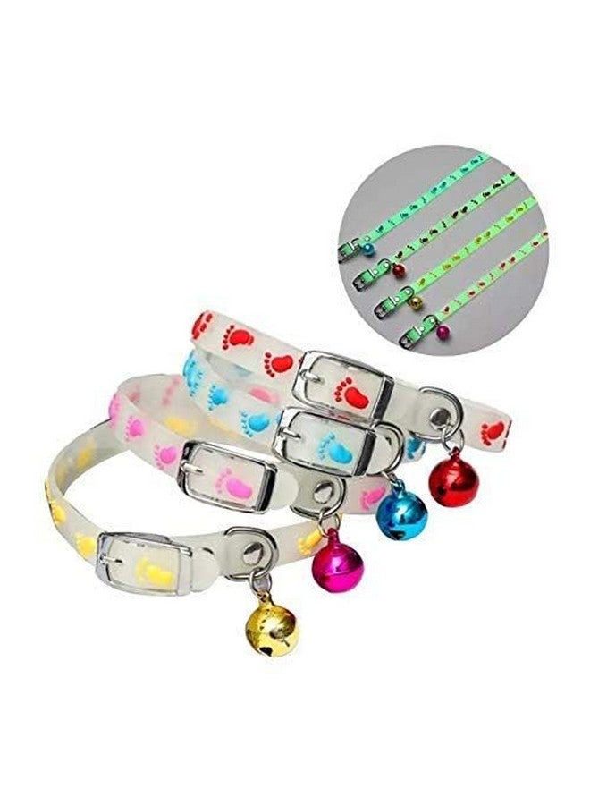 طوق قطط عاكس من الراديوم مع مشبك أمان قابل للتعديل وأجراس للجراء/القطط الصغيرة | حزام طوق قطط من الراديوم (قد يختلف اللون) - عبوة من قطعة واحدة - Image 3