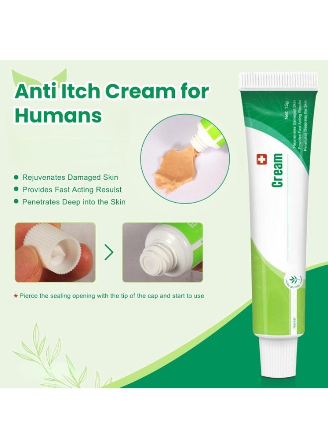 SYOSI Anti-Itch Cream (2pcs), Moisturizing Soothing Cream for Itchy Skin Relief – Chinese Herbal Formula for Men and Women – Calms and Relieves Irritated Skin - Image 3