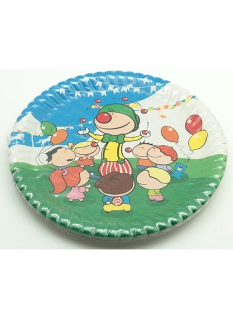 Pyop Clown and Child Patterned Cardboard Plates 10 Pieces