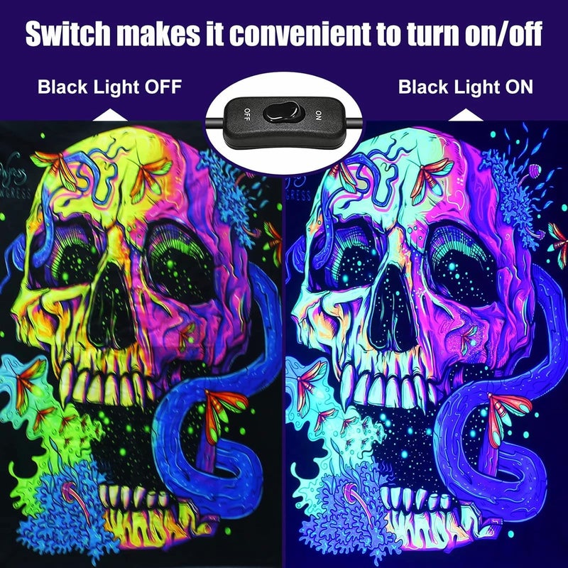 Indmird UV LED Black Light, Indmird 50W 395nm Ultraviolet LED Flood Light, IP66 Waterproof Ultraviolet Blacklight for Dog Cat Urine Pet Dry Stains Party Disco Club Aquarium Decorations - Image 3