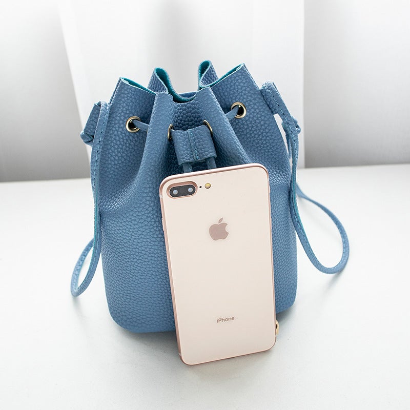 Drawstring Bucket Bag Mobile Phone Bag Shoulder Bag Women'S Fashion Messenger Bag Change Purse Bag - Image 5