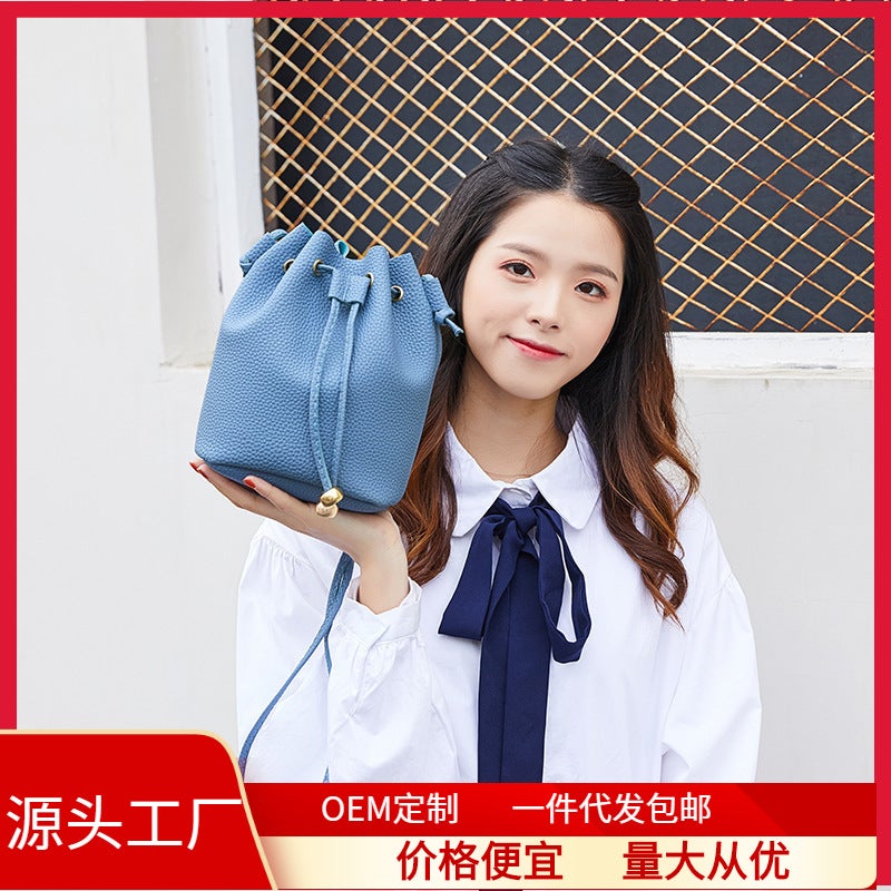Drawstring Bucket Bag Mobile Phone Bag Shoulder Bag Women'S Fashion Messenger Bag Change Purse Bag - Image 2